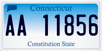 CT license plate AA11856