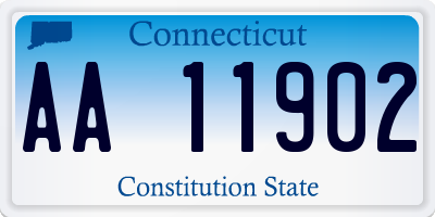 CT license plate AA11902