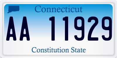 CT license plate AA11929