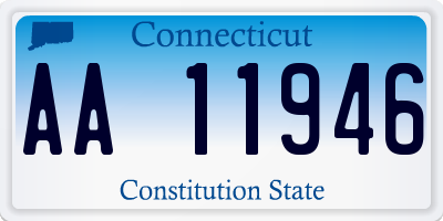 CT license plate AA11946