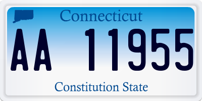 CT license plate AA11955