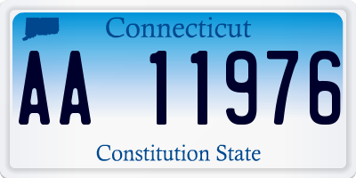 CT license plate AA11976