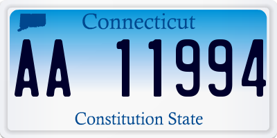 CT license plate AA11994