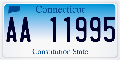 CT license plate AA11995