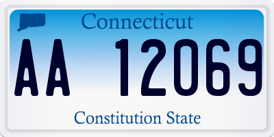 CT license plate AA12069