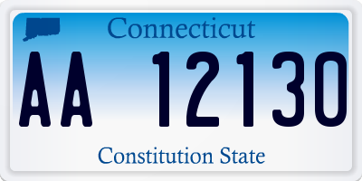 CT license plate AA12130