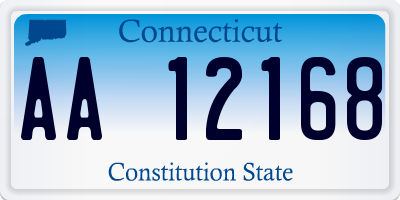 CT license plate AA12168