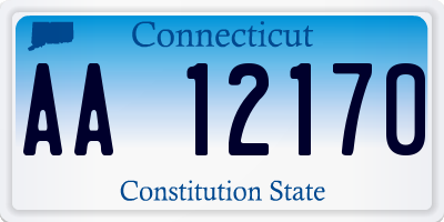 CT license plate AA12170