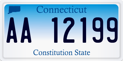 CT license plate AA12199