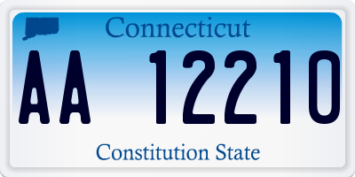 CT license plate AA12210