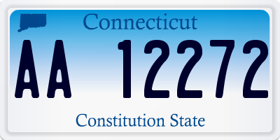 CT license plate AA12272