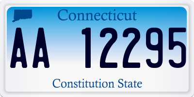 CT license plate AA12295