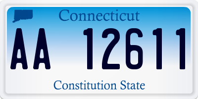 CT license plate AA12611