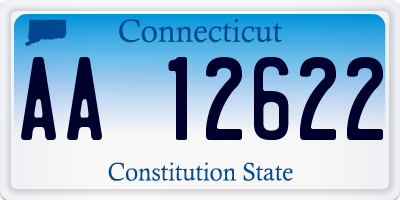 CT license plate AA12622