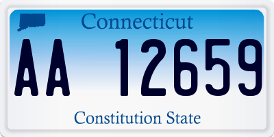 CT license plate AA12659