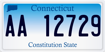 CT license plate AA12729