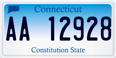 CT license plate AA12928