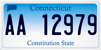 CT license plate AA12979