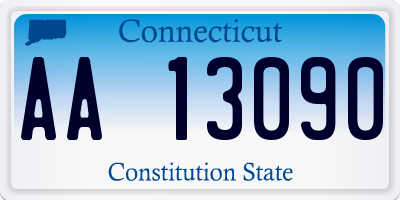 CT license plate AA13090