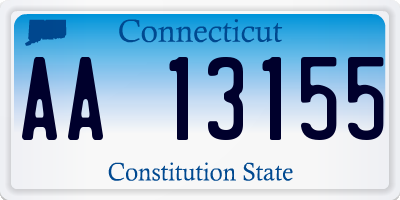 CT license plate AA13155