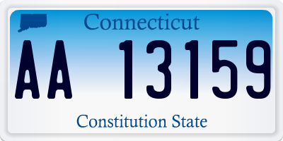 CT license plate AA13159