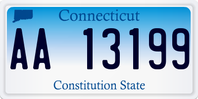 CT license plate AA13199