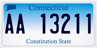 CT license plate AA13211