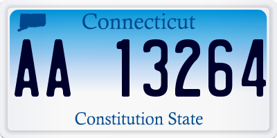 CT license plate AA13264