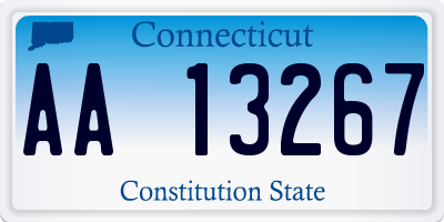 CT license plate AA13267