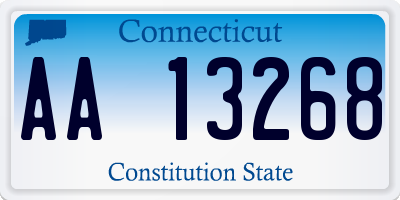 CT license plate AA13268