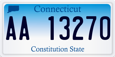 CT license plate AA13270