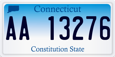 CT license plate AA13276