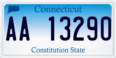 CT license plate AA13290