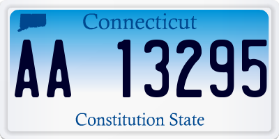 CT license plate AA13295