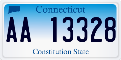 CT license plate AA13328