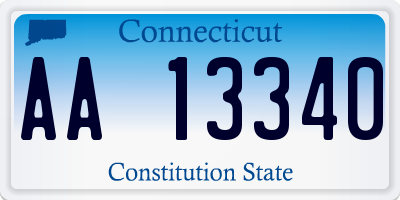 CT license plate AA13340