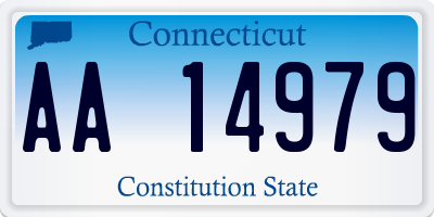 CT license plate AA14979