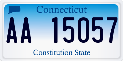 CT license plate AA15057