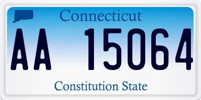 CT license plate AA15064