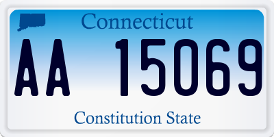 CT license plate AA15069