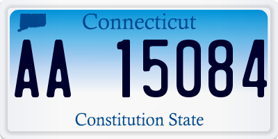 CT license plate AA15084