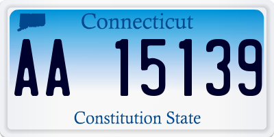 CT license plate AA15139