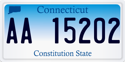 CT license plate AA15202