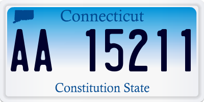 CT license plate AA15211