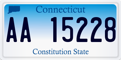 CT license plate AA15228