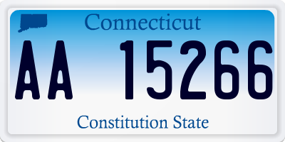 CT license plate AA15266