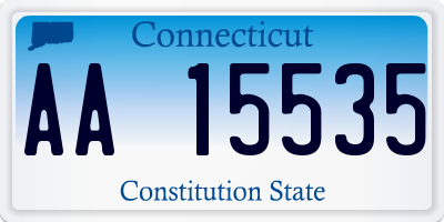 CT license plate AA15535