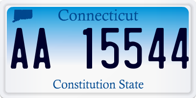 CT license plate AA15544