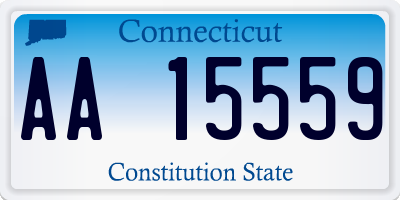 CT license plate AA15559