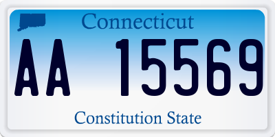 CT license plate AA15569